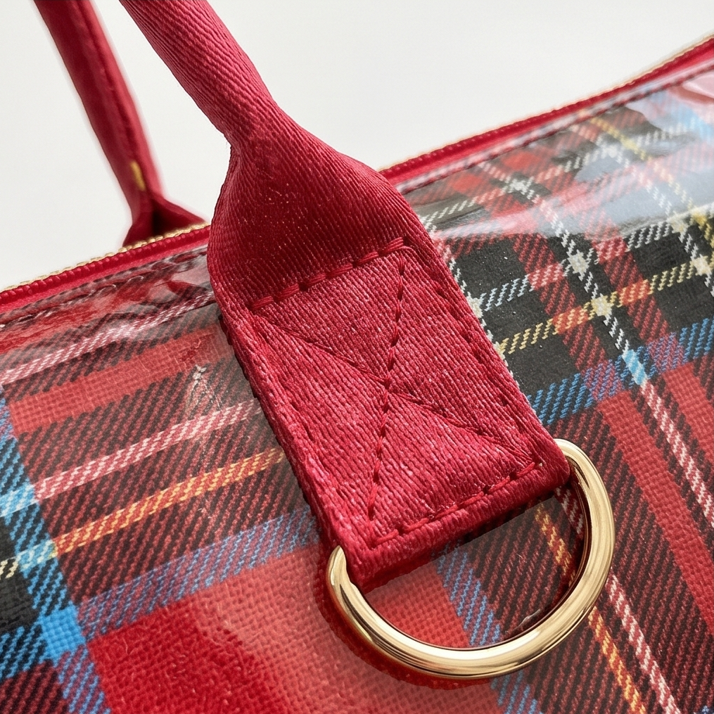Carroway – Glossy Checkered Tote Bag