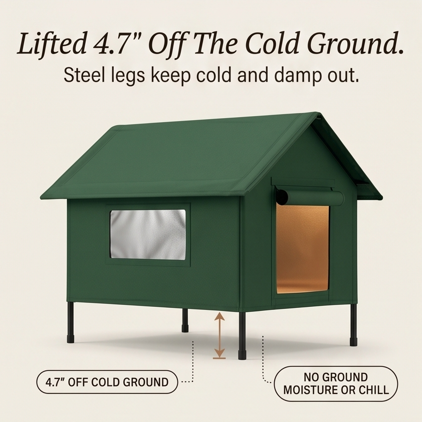 CatHaven – Waterproof Cat House with Thermal Lining