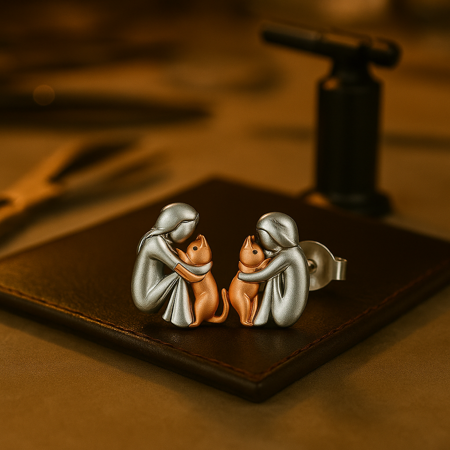 Elisa - Cat Icon Earrings