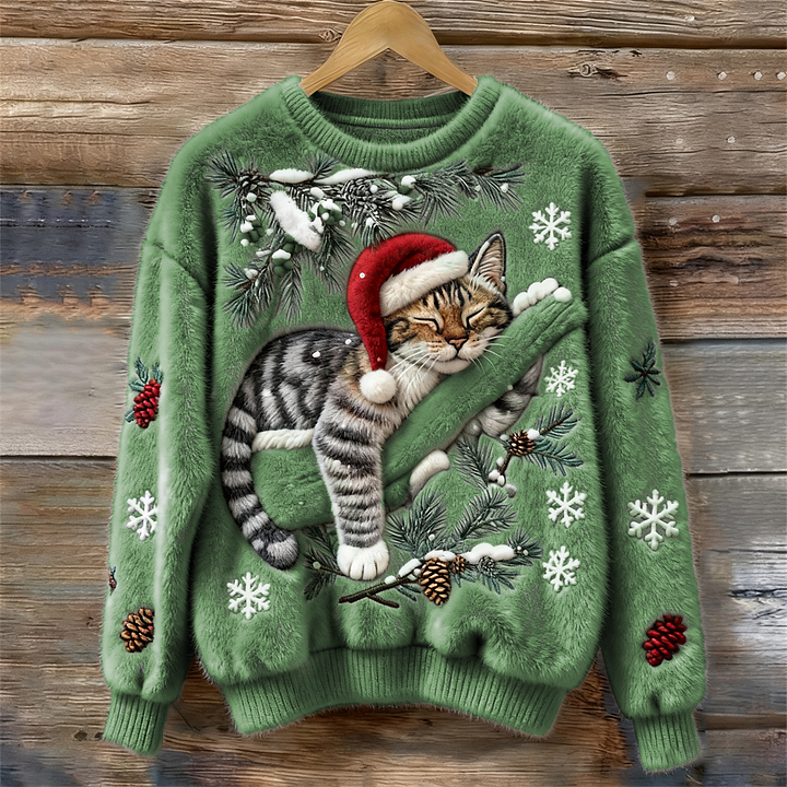 Zerena™ | Winter Christmas Cat Sweater