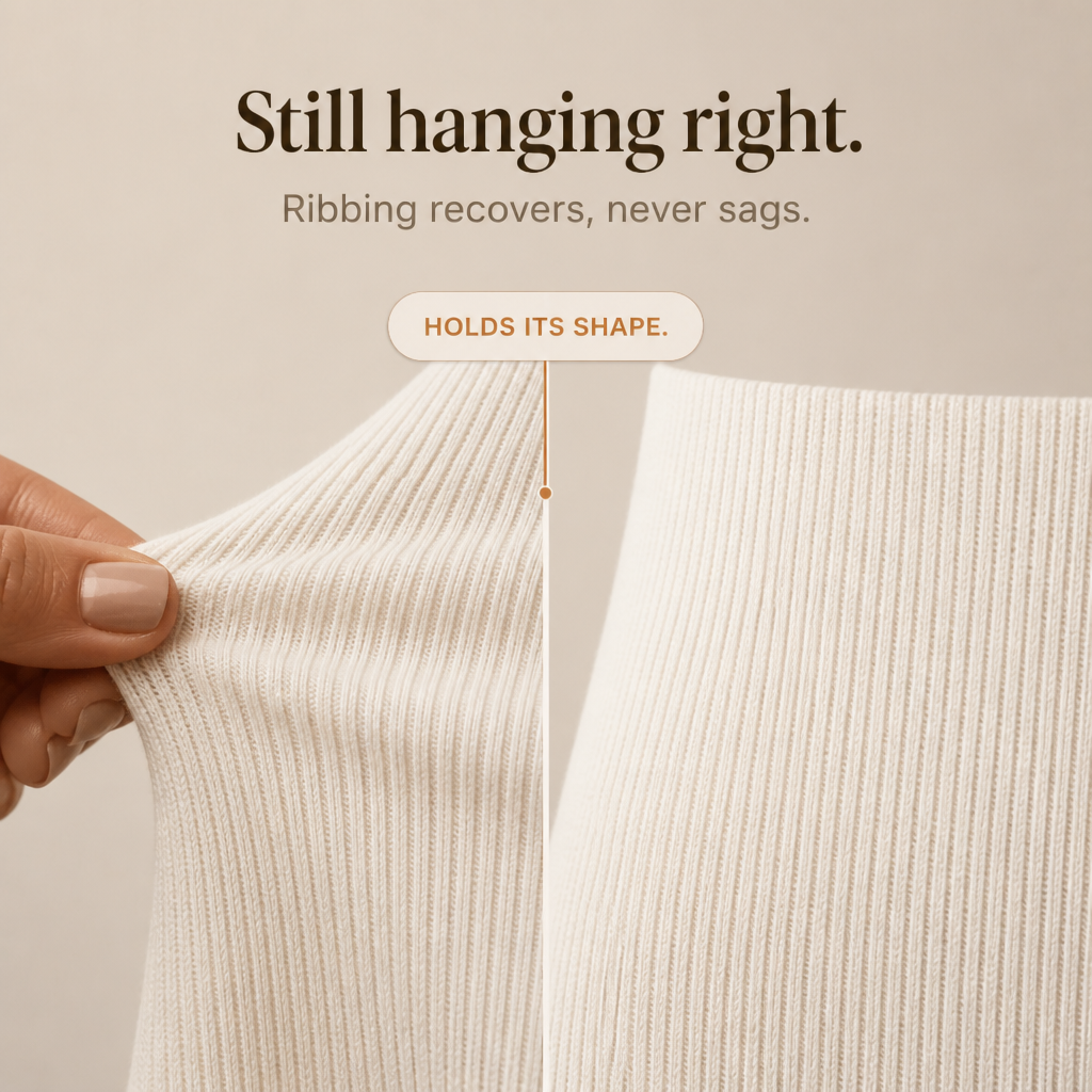 Draperie – Cowl-Neck Ribbed Knit Sweater Dress