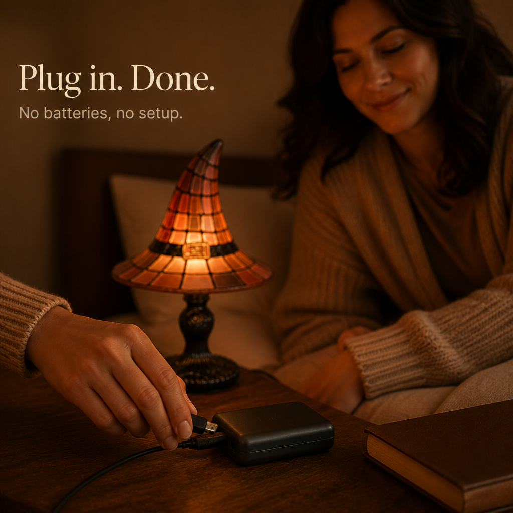 Duskwick – Witch Hat Silhouette Table Lamp