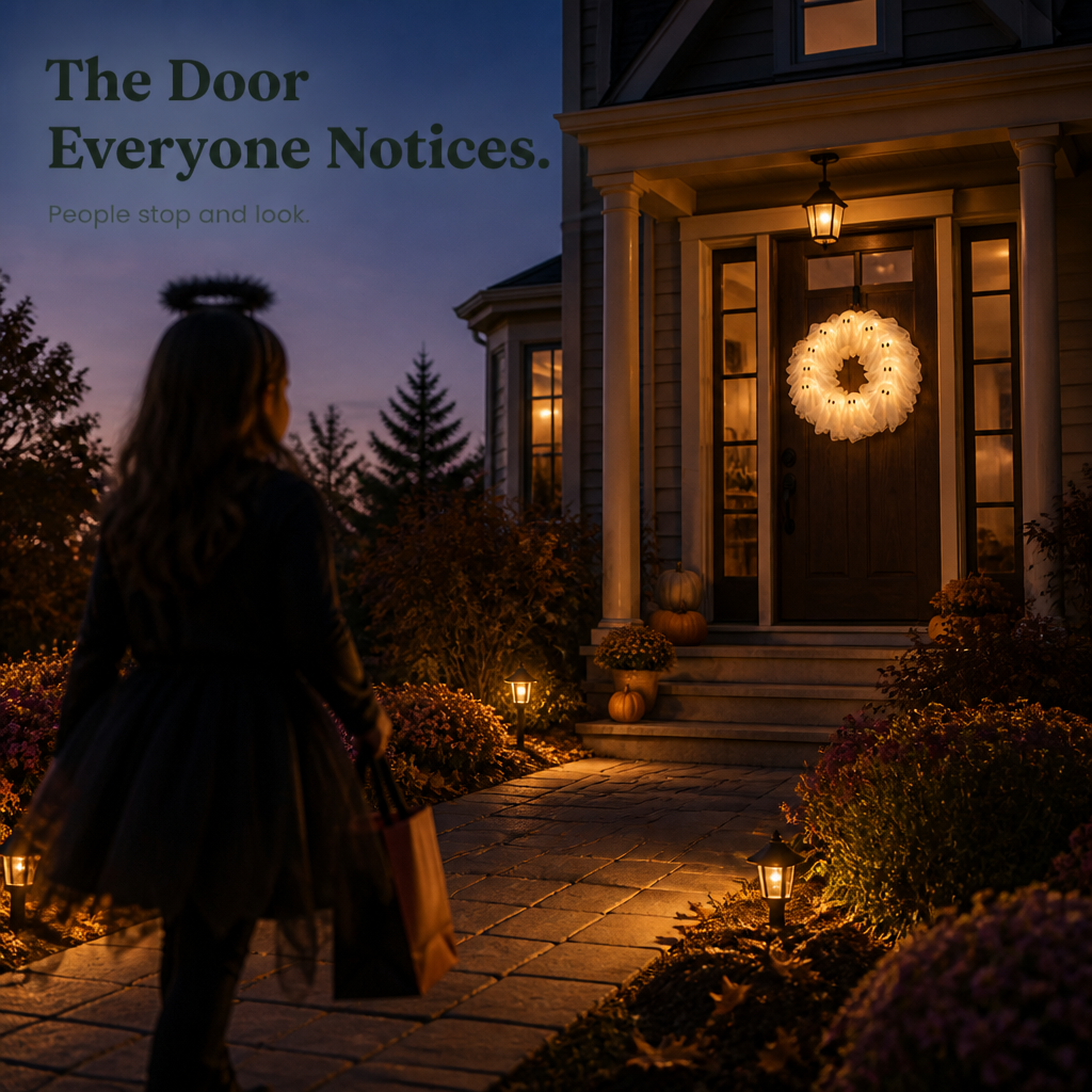 Ghostglow – Ghost Wreath That Glows After The Frame Goes Dark