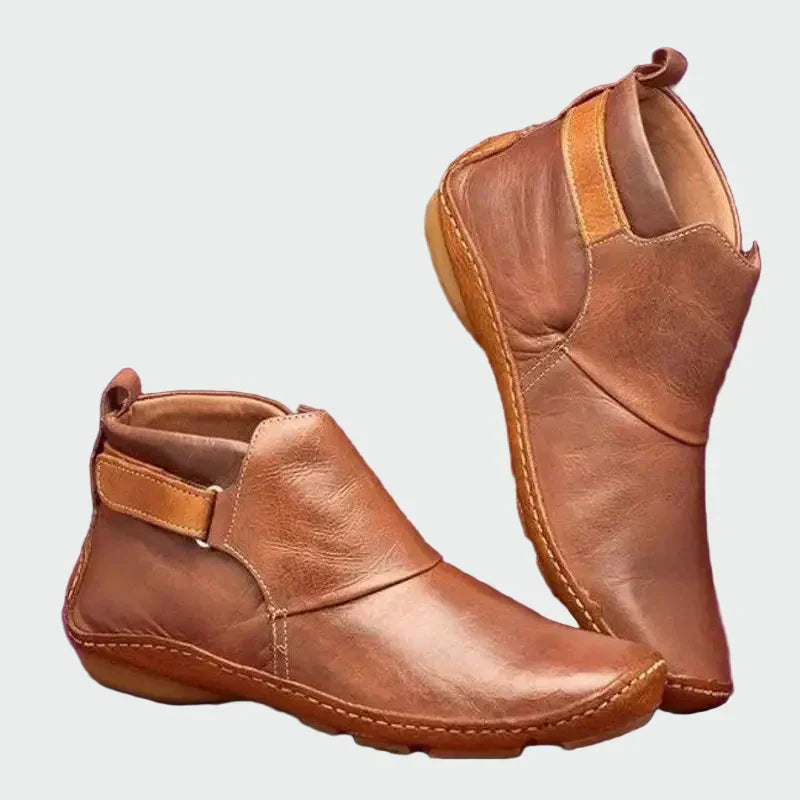 Leather Orthopedic Ankle Boots