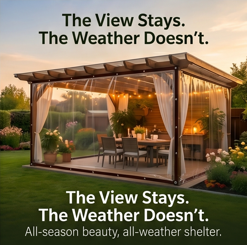 Clearvana – Clear Heavy-Duty Patio Tarp