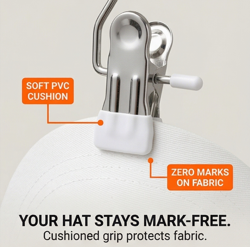 Clipvault – Stainless Steel Closet Clip Hooks (20 Pack)