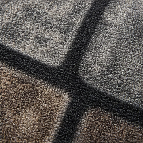 Halfmoon Stoneprint – Half-Circle Cobblestone-Print Door Mat