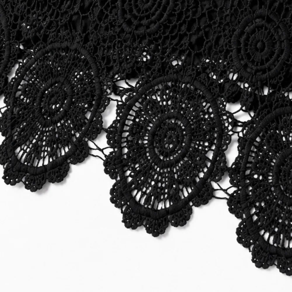 Florelle – Crochet Lace Like Square Neck Tank Top for Summer