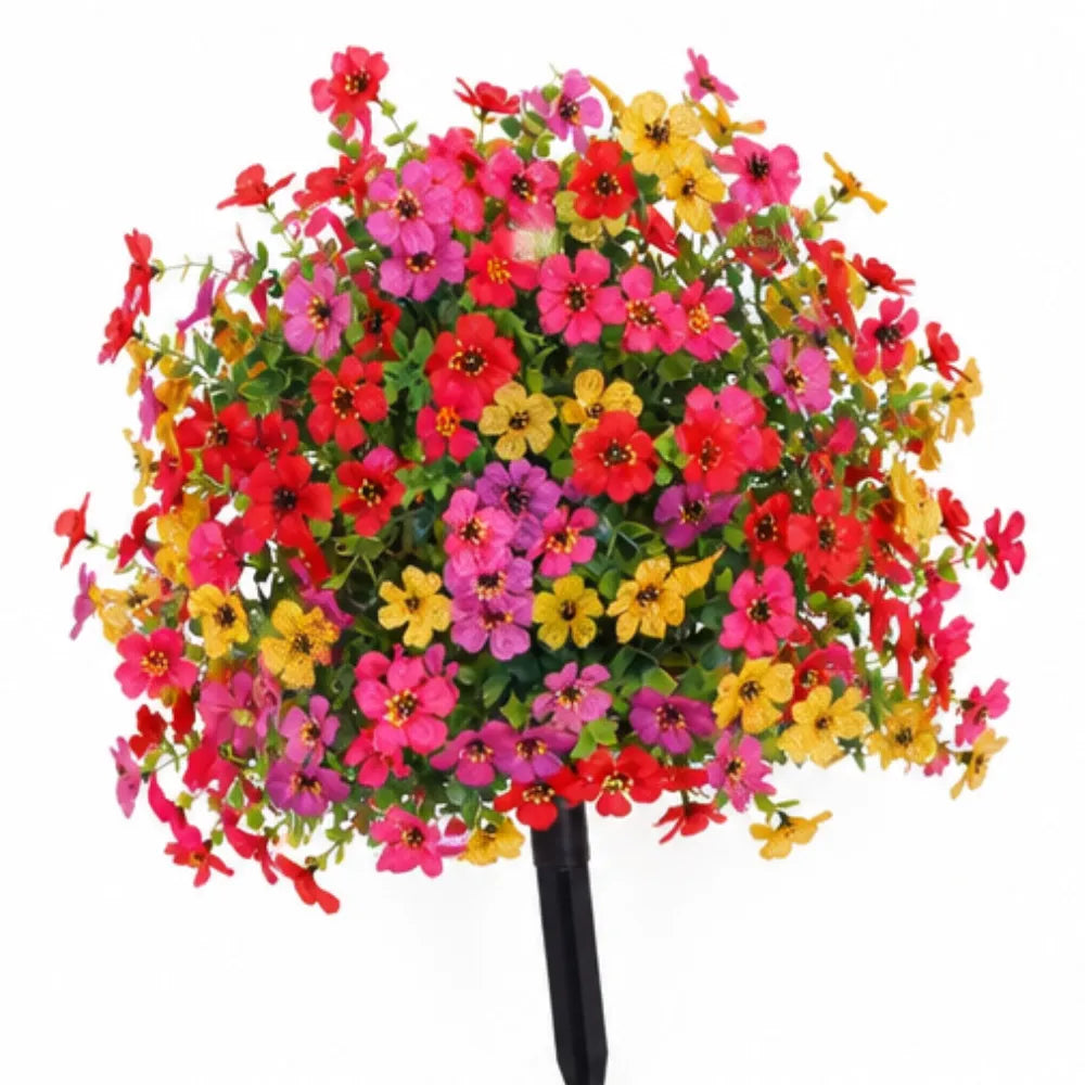 Blomora – Artificial Flower Stake Bouquet for Garden & Porch