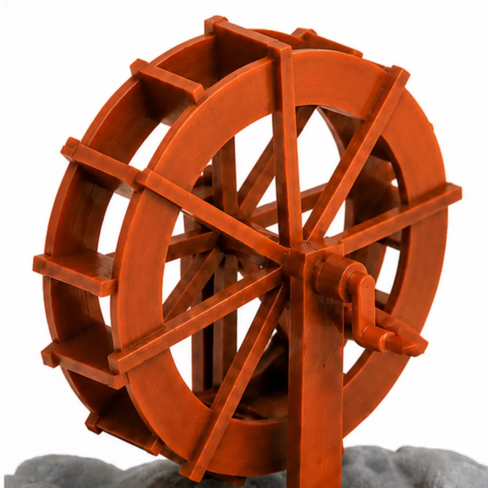 Finnegan – Animated Skeleton Waterwheel Aquarium Ornament with Bubble Aeration