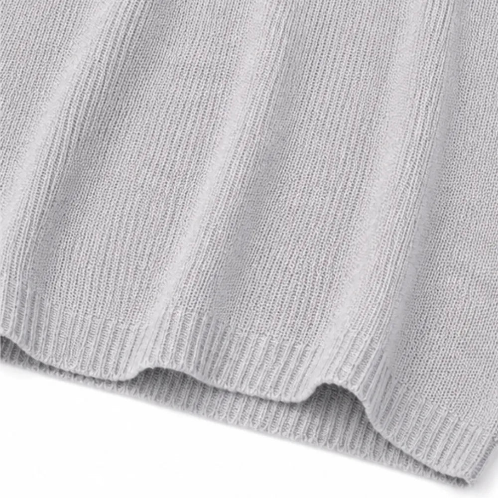 Elowyn – Soft V-Neck Knit Tunic Top for Women, Loose Drape
