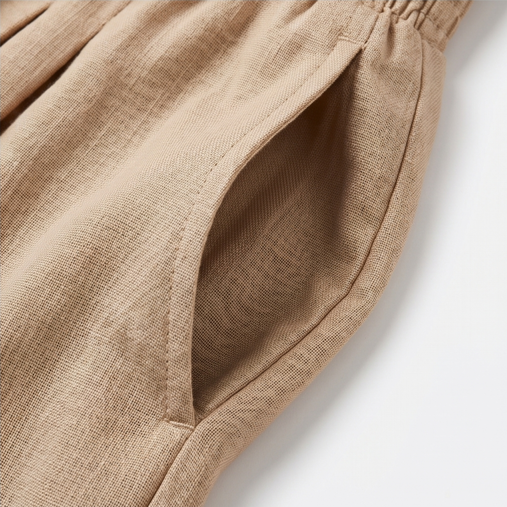 Coastella – Women's Smocked-Waist Wide-Leg Culottes