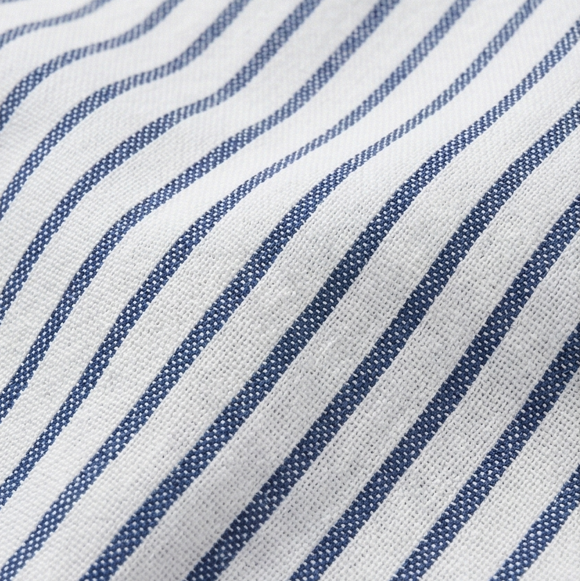 Coastlyn – Women's Striped Pants with Button Trim