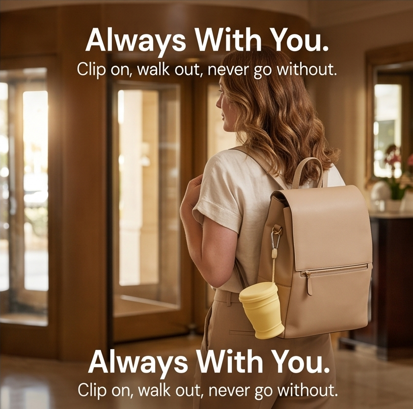 FoldSip – Collapsible Travel Cup with Leakproof Lid
