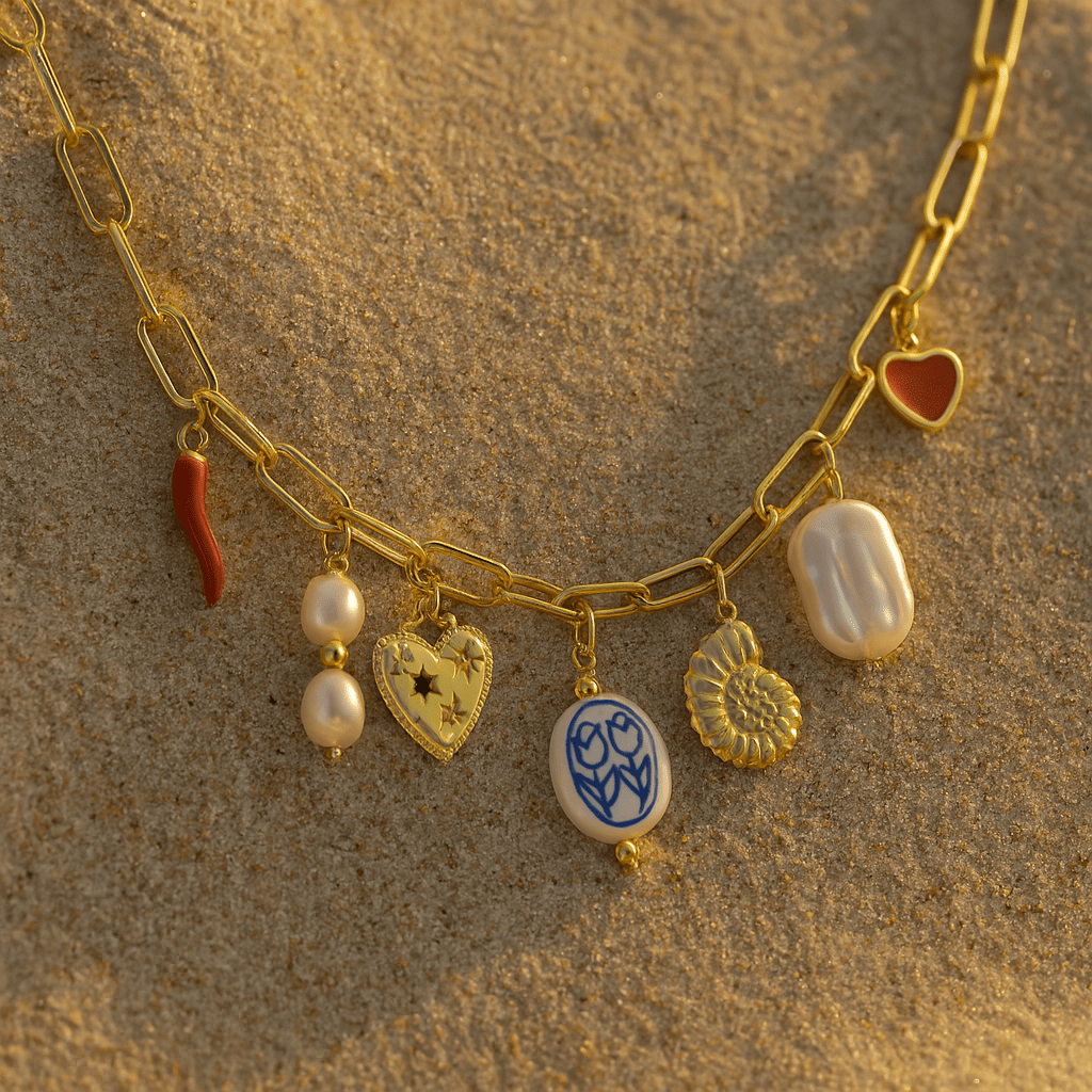 Tulia Collar Charms – 18k Gold-Plated and Charms