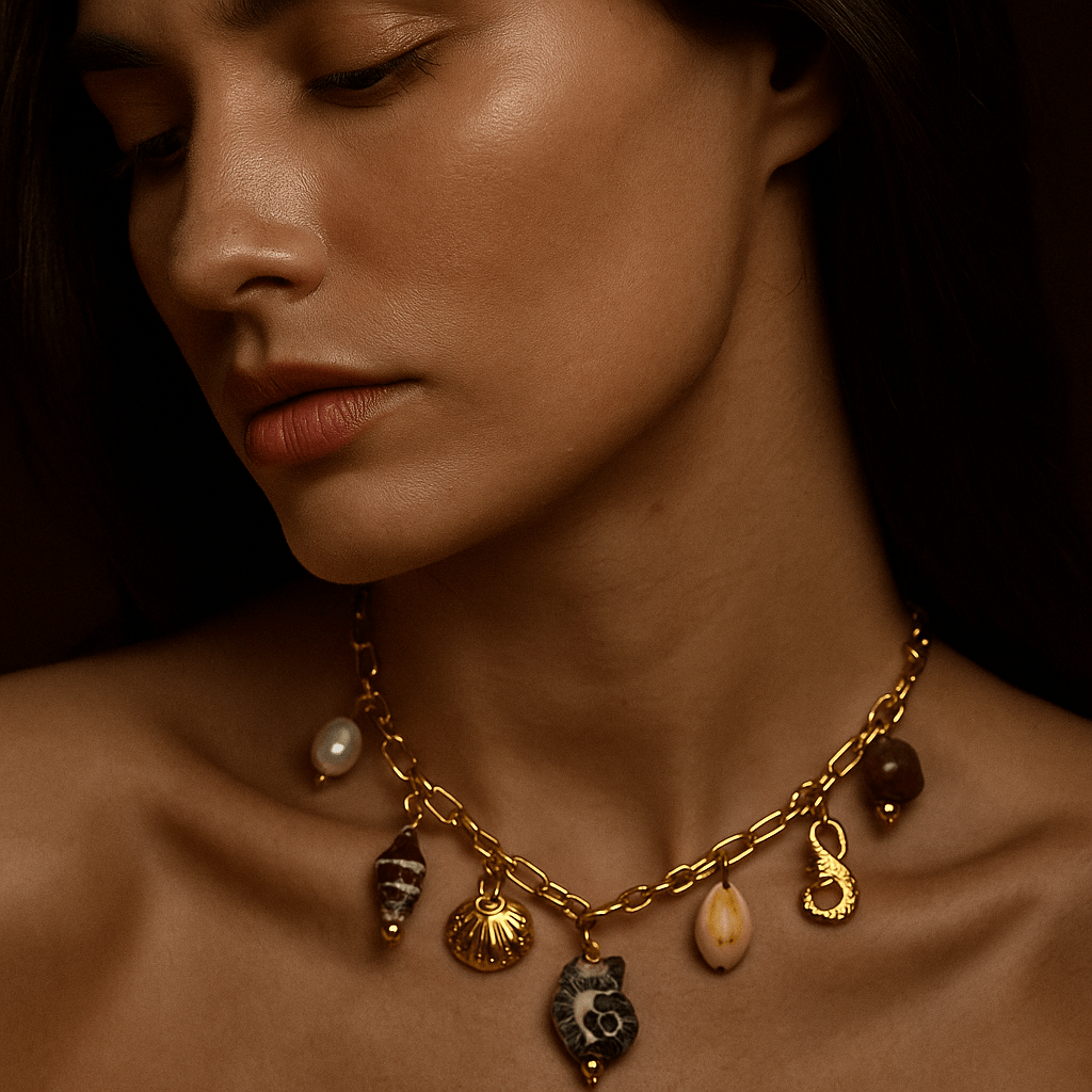 Solis Collar Charms – Gold-Plated and Charms