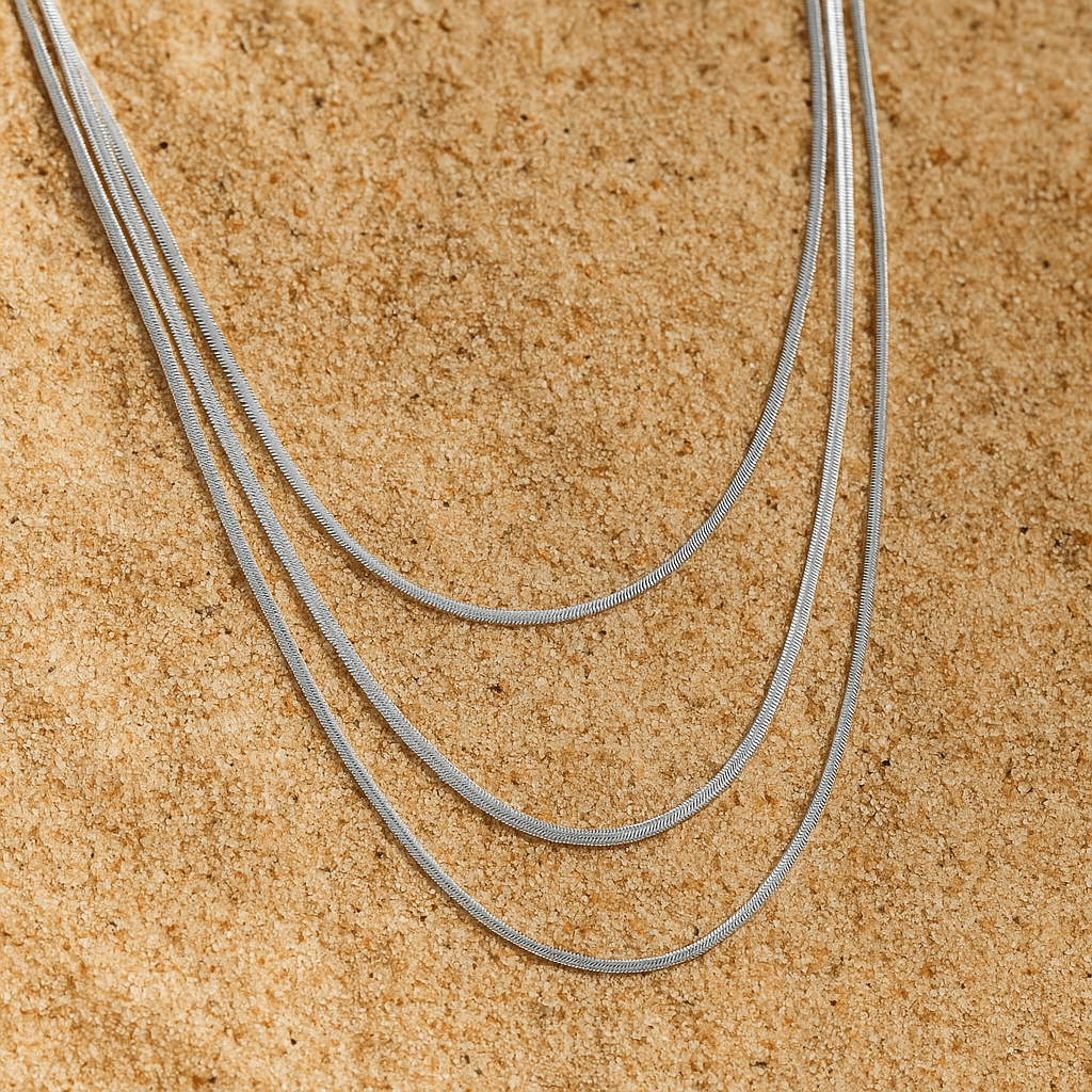 Amalfi Necklace – 18k Gold or Silver Plated Multilayer