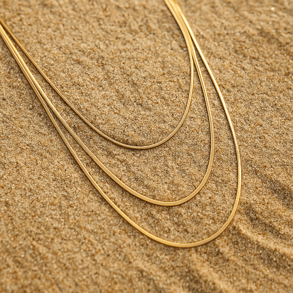 Amalfi Necklace – 18k Gold or Silver Plated Multilayer