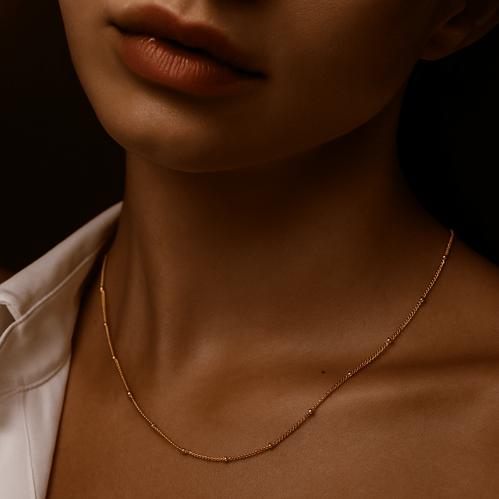 Wave Necklace – 18k Gold Plated, Silver, or Rose Gold