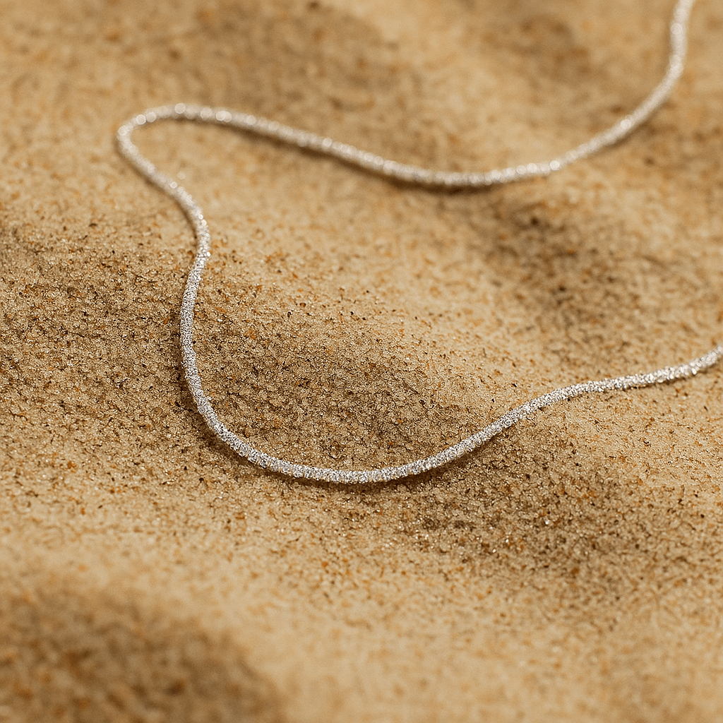 Incanto Necklace – 925 Silver and Diamond Mesh