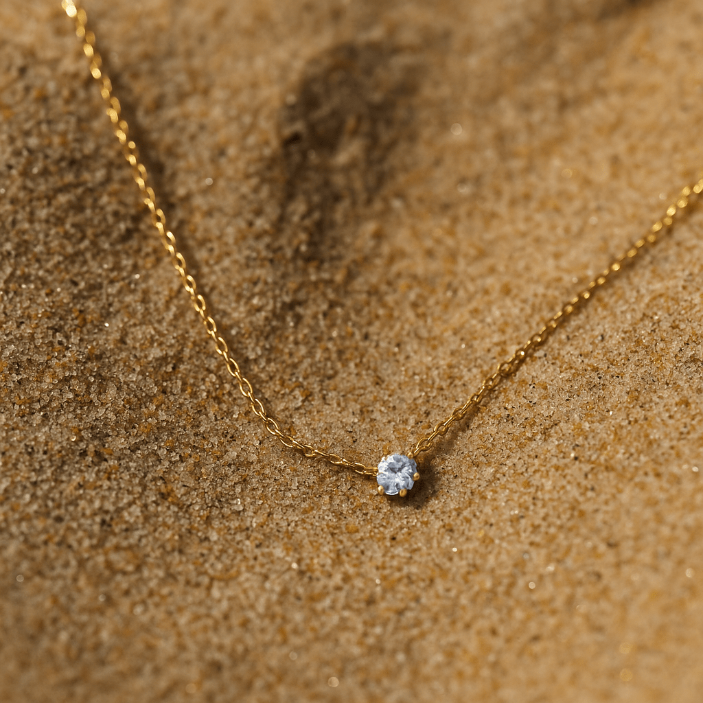 Michelangelo Necklace – 925 Silver and Golden Shine