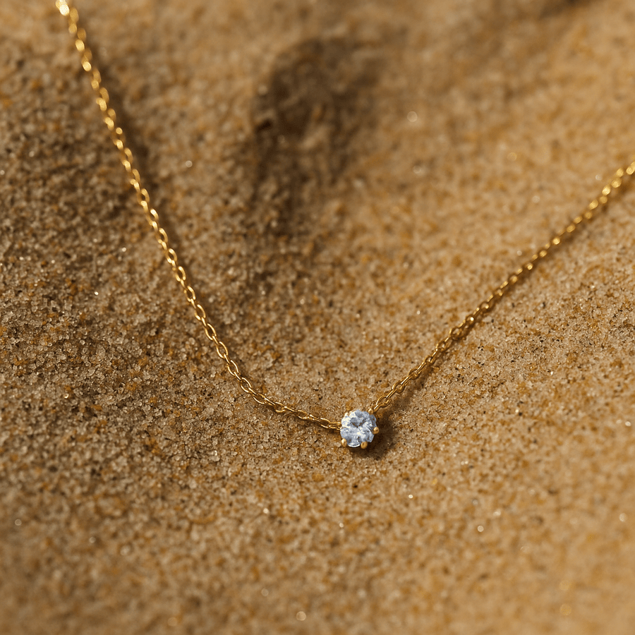 Michelangelo Necklace – 925 Silver and Golden Shine