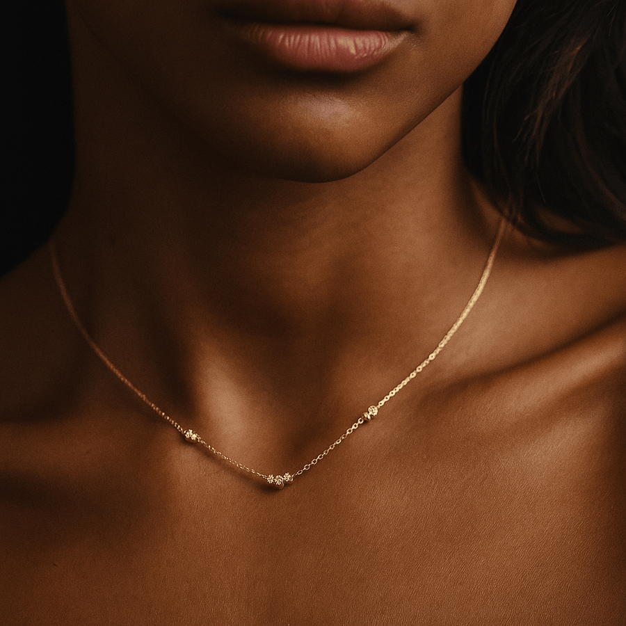 Grazia Necklace – 925 Silver and Sparkles of Light