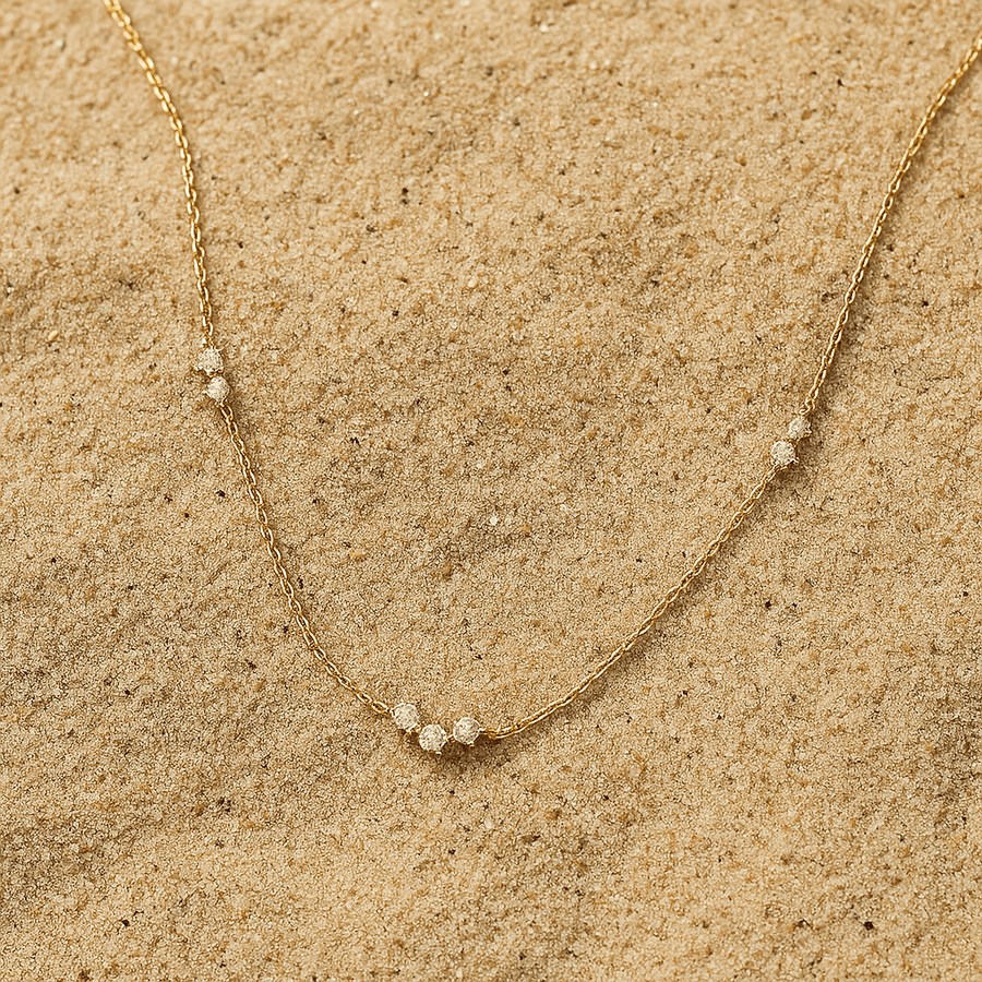 Grazia Necklace – 925 Silver and Sparkles of Light
