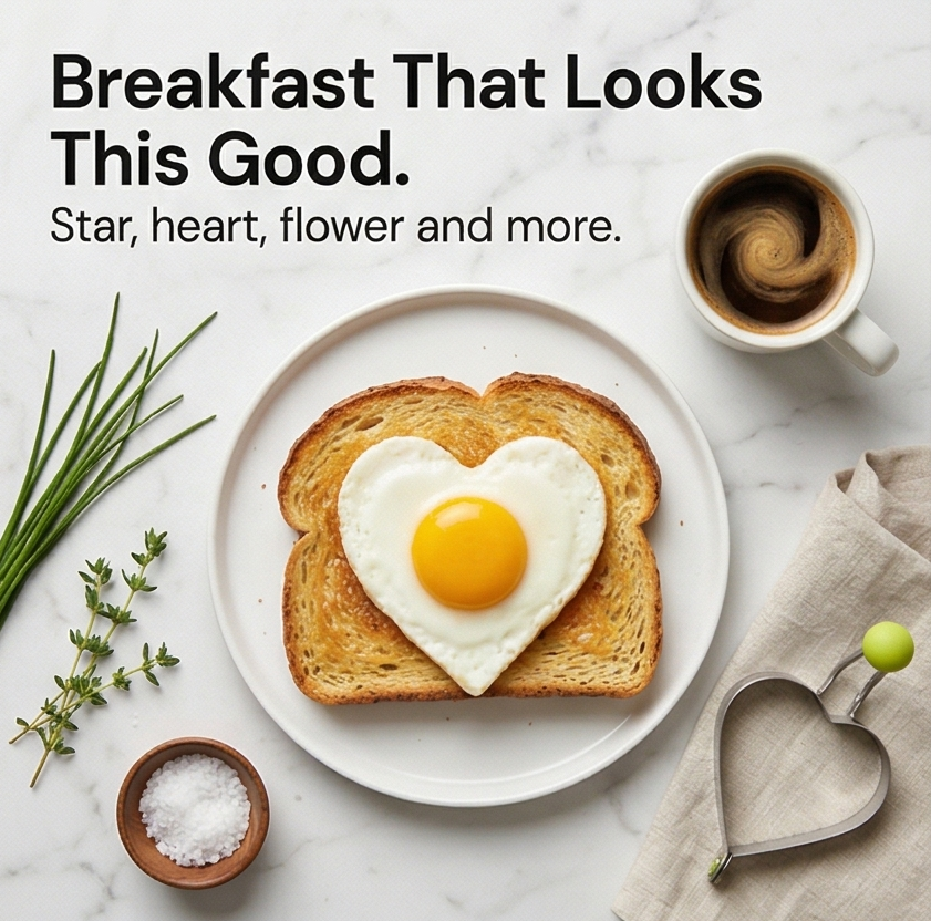 Crackle – Fun Shape Egg and Pancake Molds