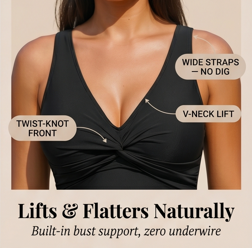 Curvalia – Tummy Control One Piece Swimsuit