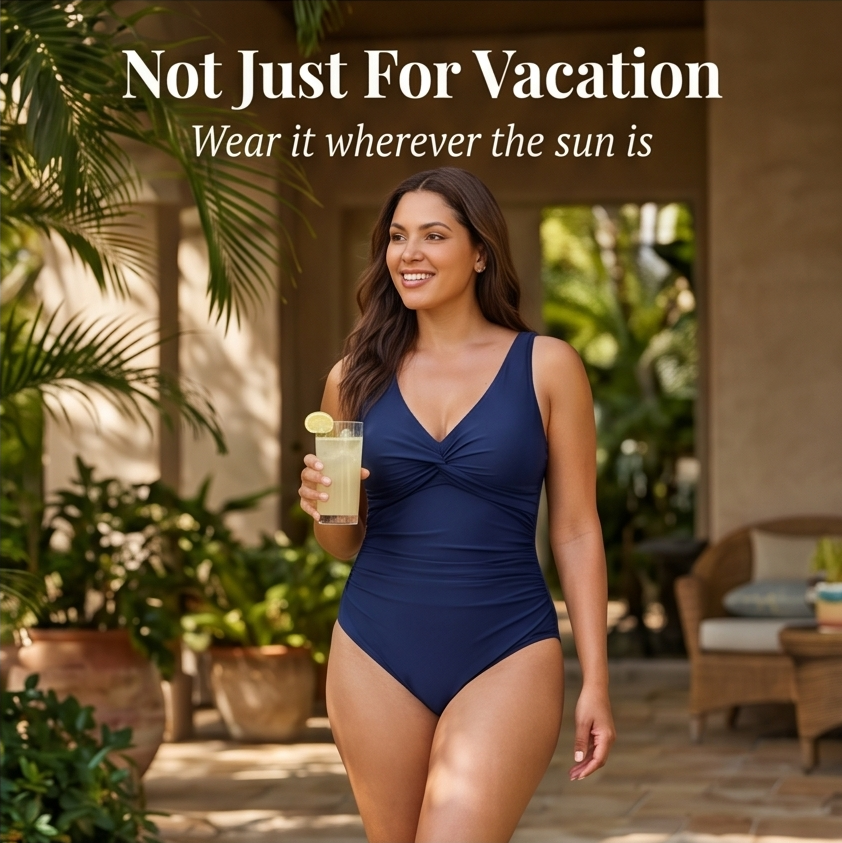Curvalia – Tummy Control One Piece Swimsuit