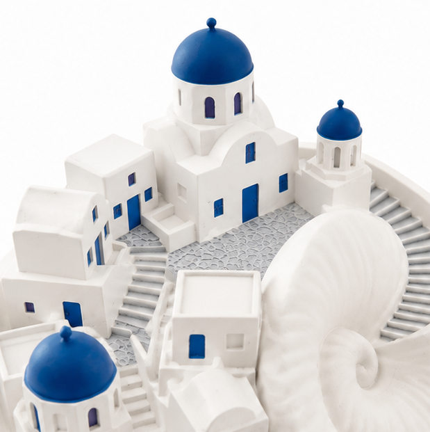 Cycladia – Santorini Sculpted Catch-All Bowl for Entryway Keys