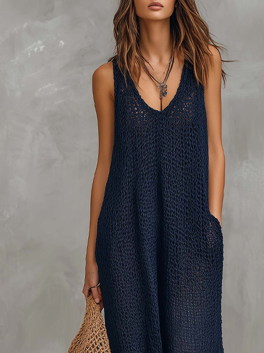 Bohemian Vacation Knitted Jumpsuit