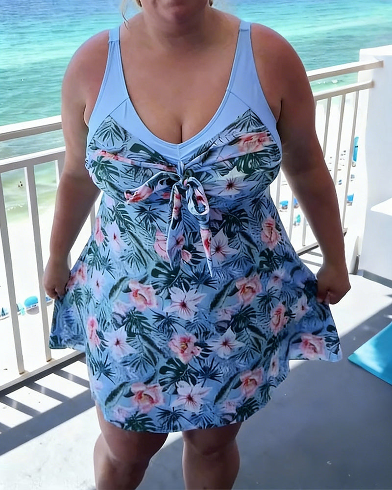 Printed swimsuit, comfortable fit