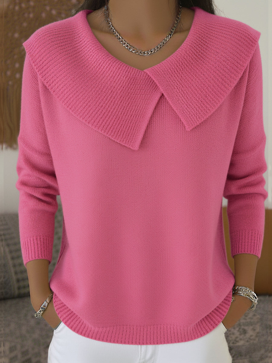 Alicia™ | Warm Sweater with Soft Collar