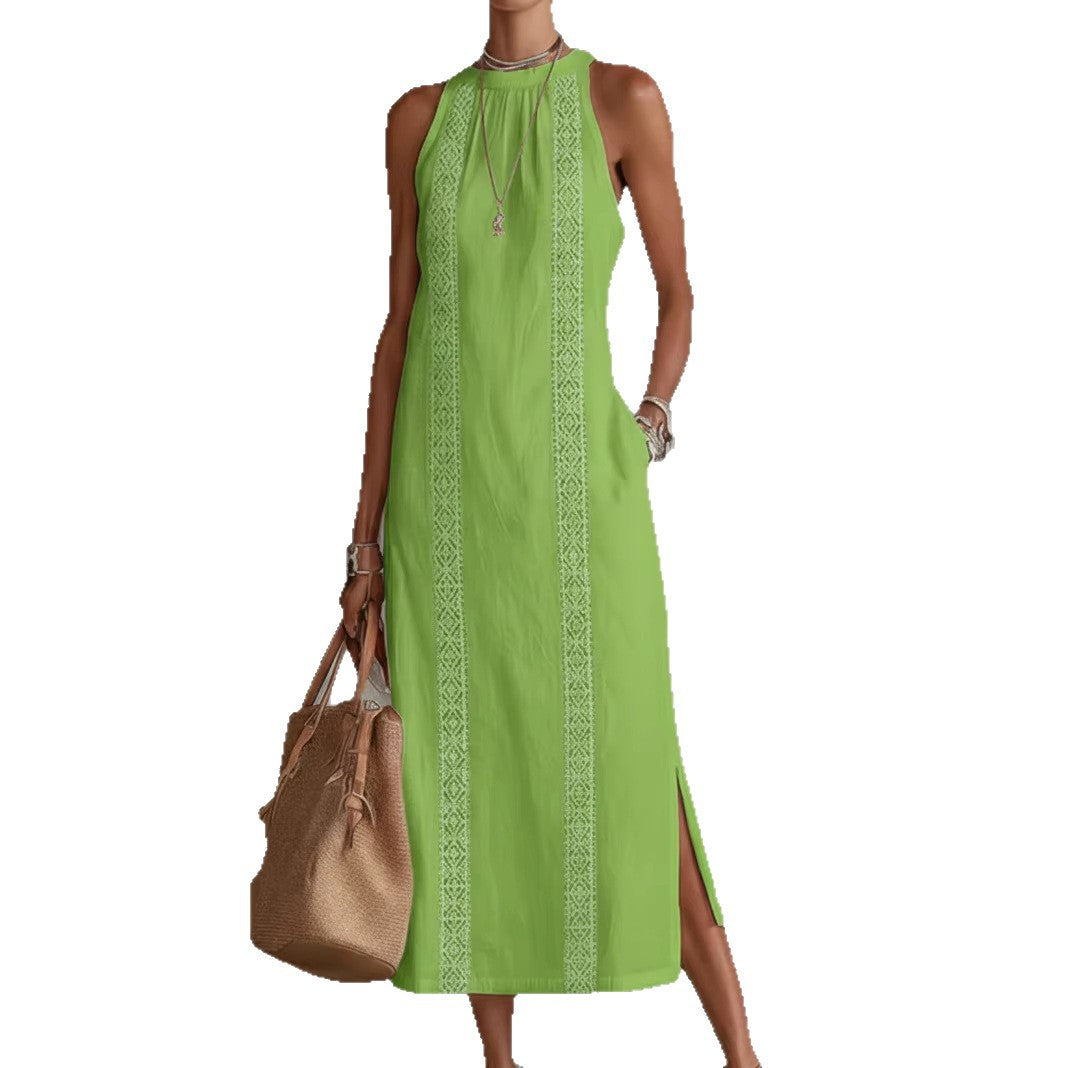 Vittoria Maxi Dress - Timeless Elegance and Artisan Embroidery