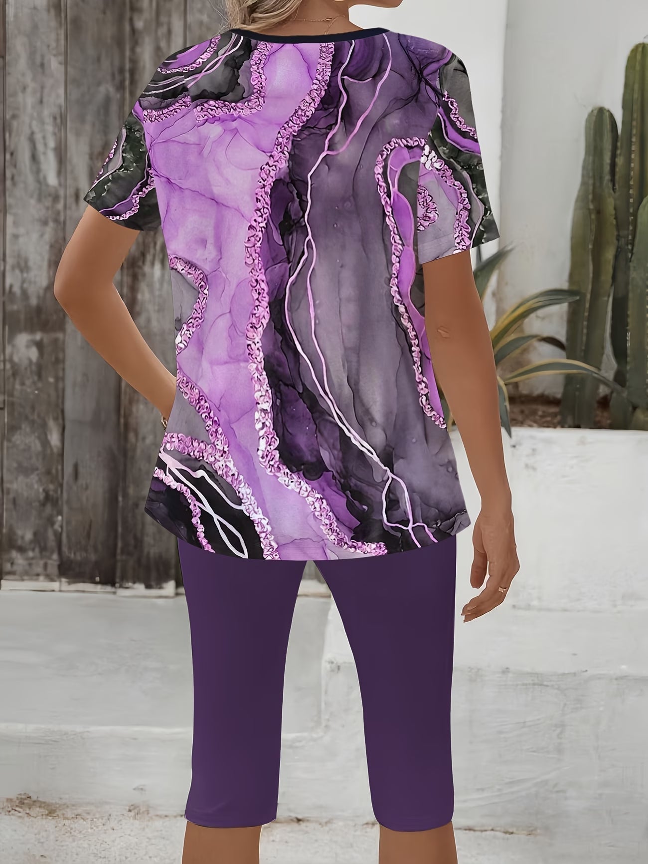 Luna™ | Two-Piece Printed Stretch Set