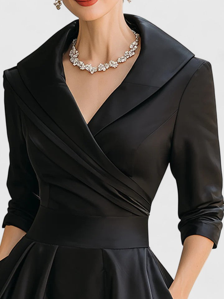 VIVIAN – ELEGANT RETRO WRAP EVENING DRESS
