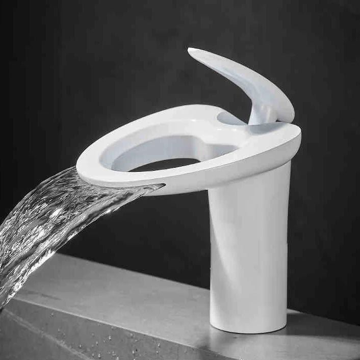 Copperflow – Waterfall Bathroom Faucet, Single Hole