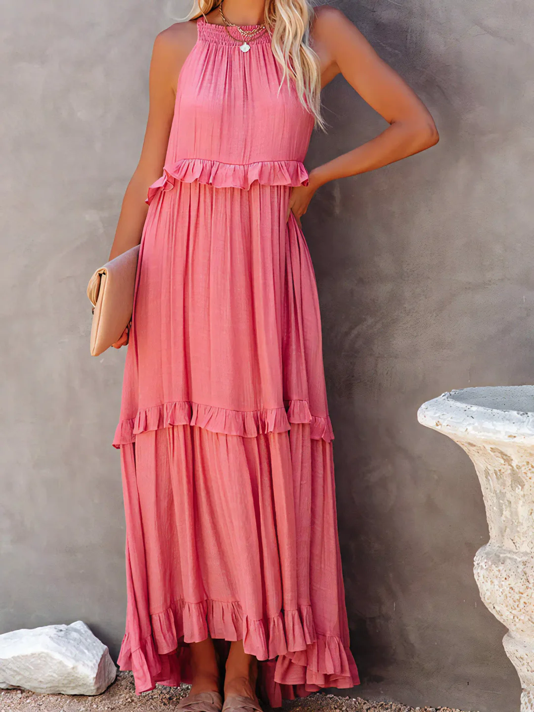 Mabel | Ruffle Breeze Maxi Dress