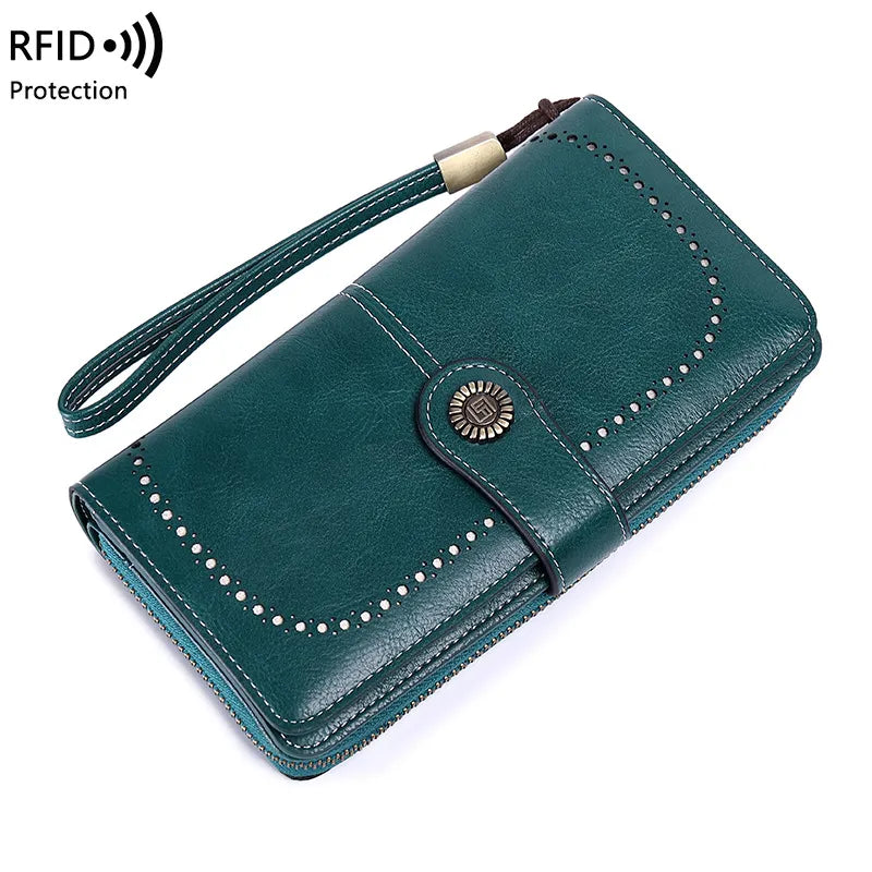 Aureden - Compact RFID Wallet with 24-Card Storage