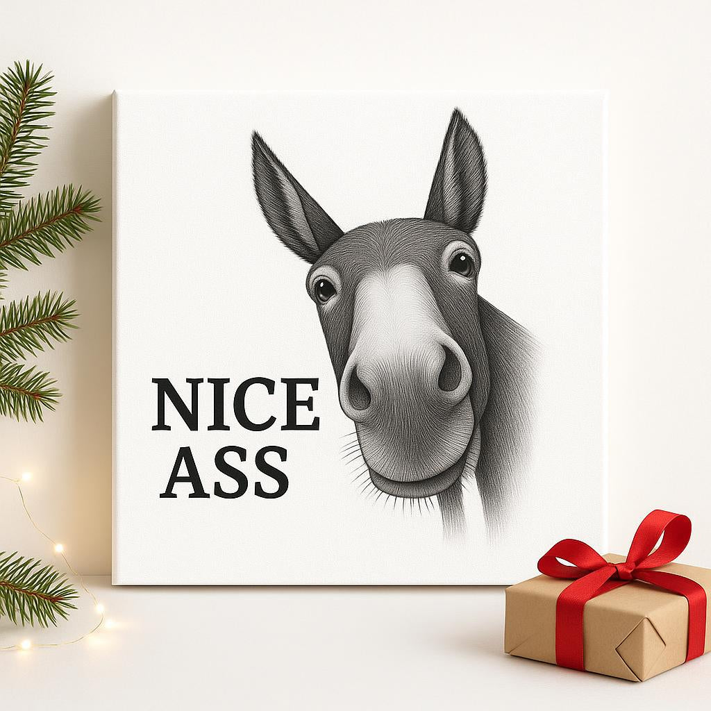 Gigglery - Funny Donkey Bathroom Wall Art