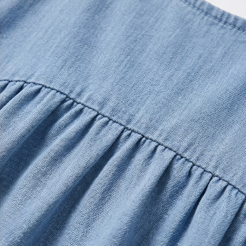 Dalena – Women's Relaxed Denim Suspender Dress with Pockets