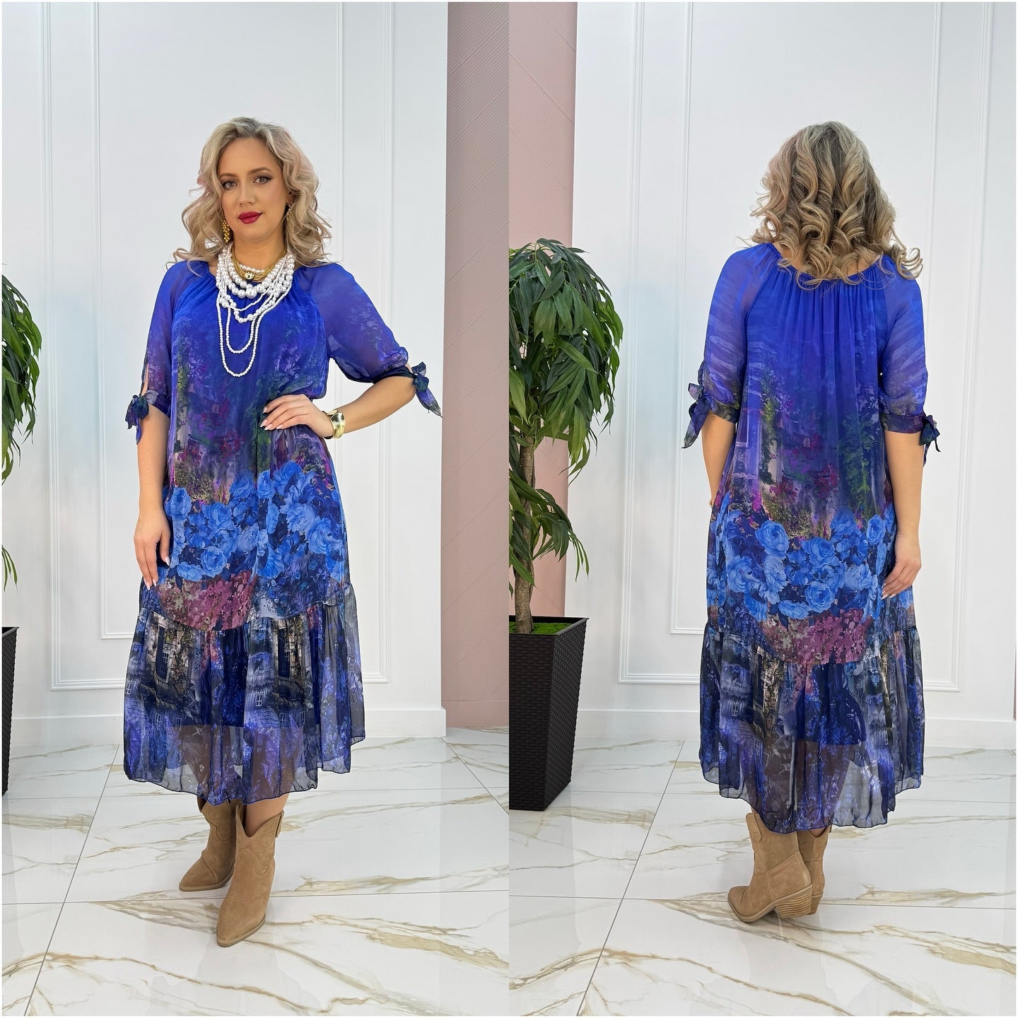 Elisa™ Elegant Floral Maxi Dress