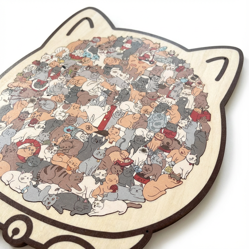 Felina - Decorative Wooden Cat Puzzle