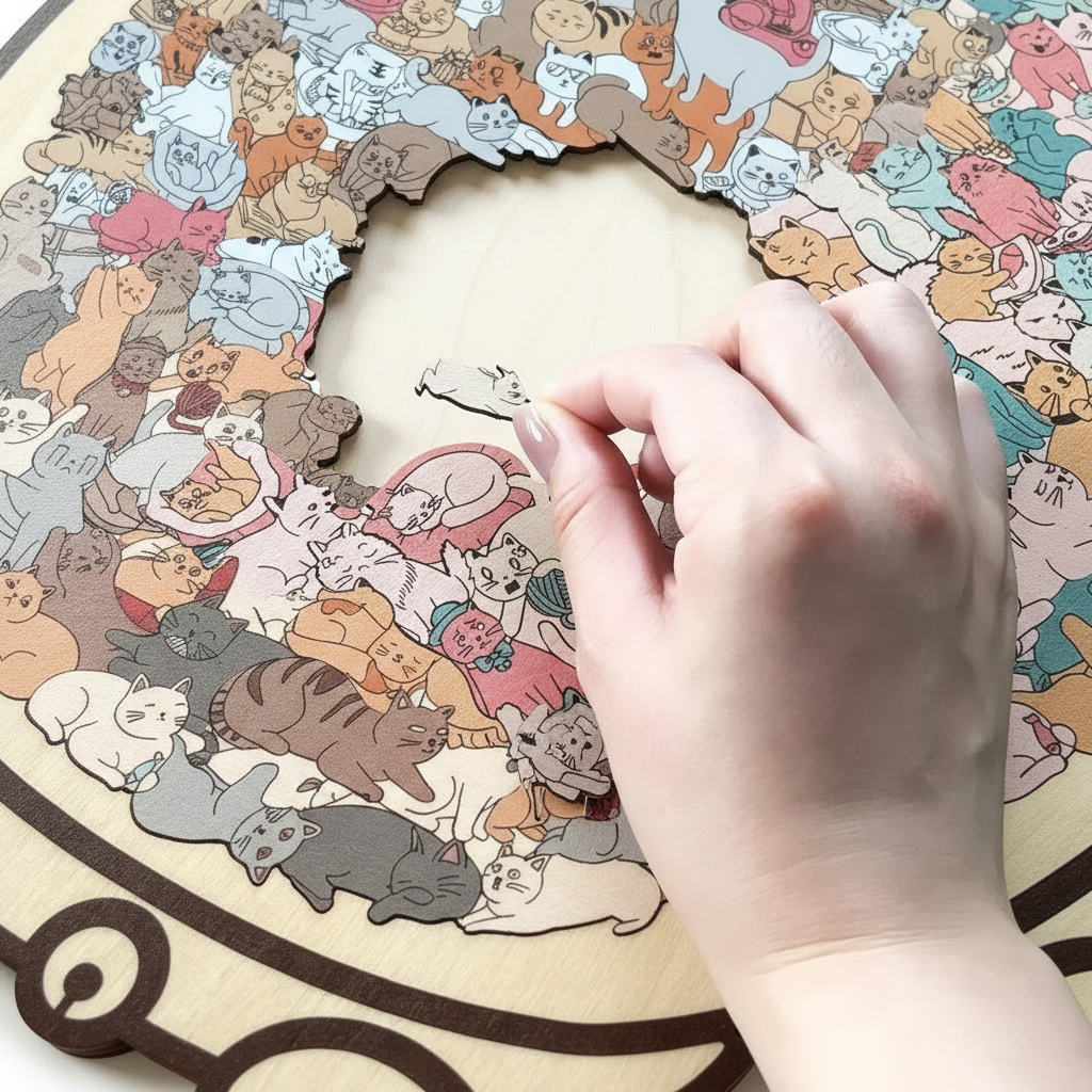 Felina - Decorative Wooden Cat Puzzle