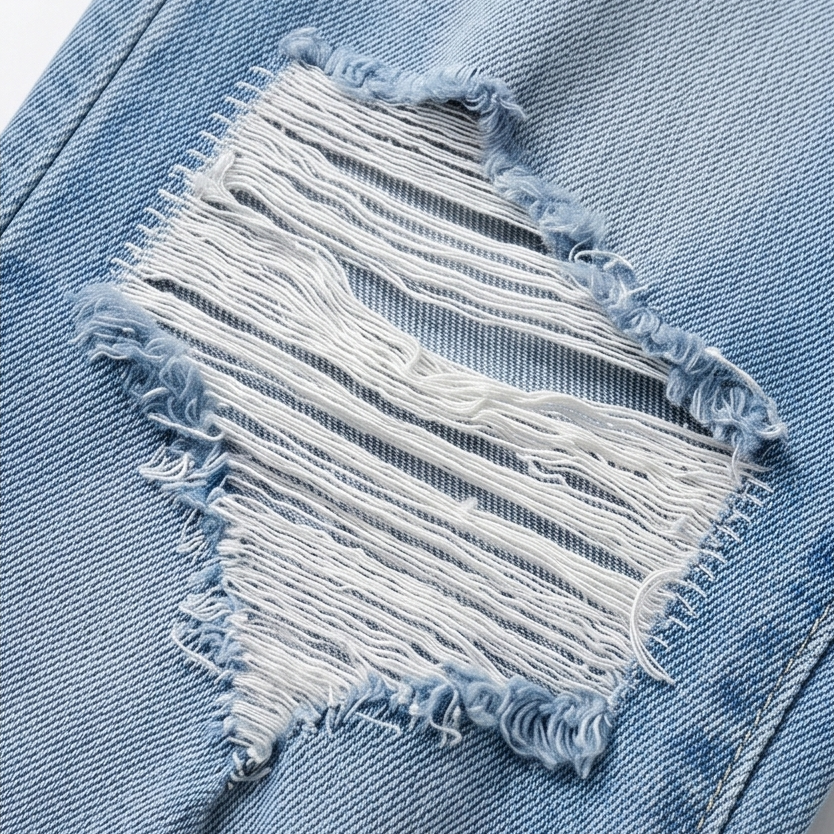 Denara – High Waist Ripped Flare Jeans