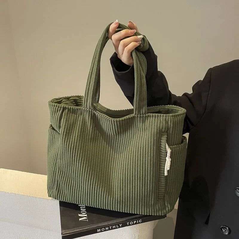 Cordelley – Cozy Corduroy Tote Bag