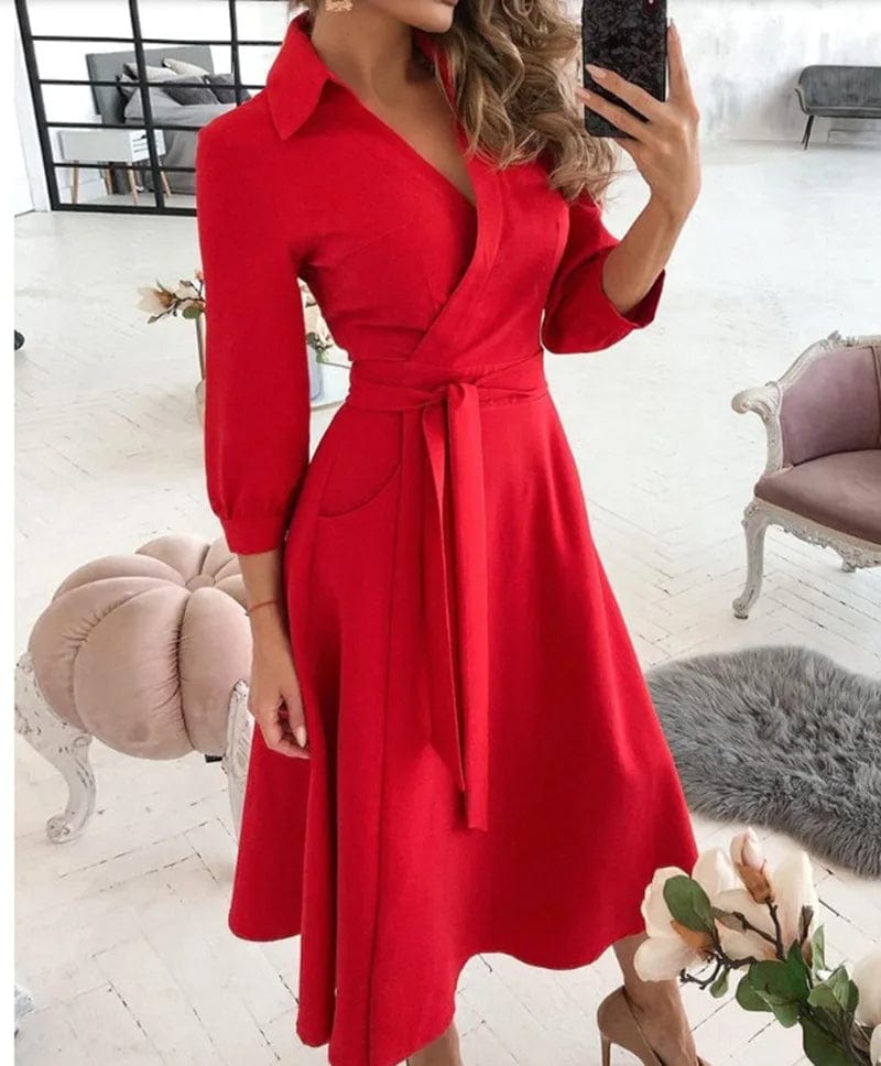 Ismara™ | Sophisticated Midi Dress