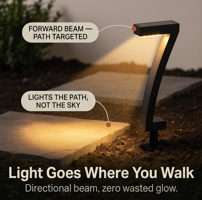 Lumenly – Sculptural Solar Pathway Lights (Set of 4)